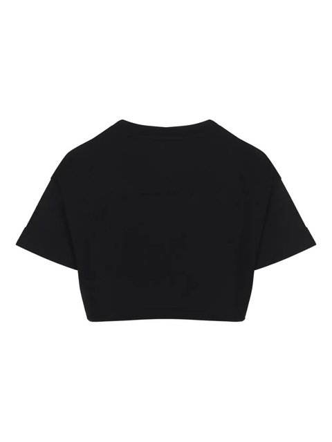 Givenchy logo-print cropped T-shirt - Black - zdjęcie produktu nr 2