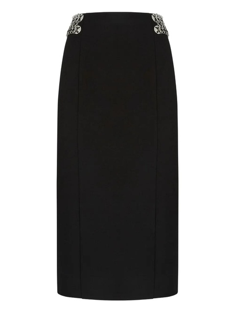 PINKO chain-embellished pencil skirt - Black - zdjęcie produktu nr 2