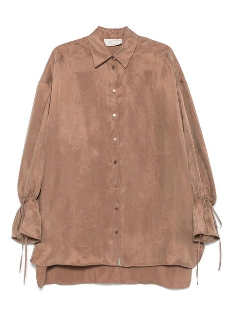 Blumarine gabardine shirt - Brown - zdjęcie produktu nr 1