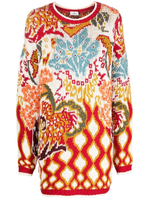 ETRO abstract-print long-sleeve jumper - Neutrals - zdjęcie produktu nr 1