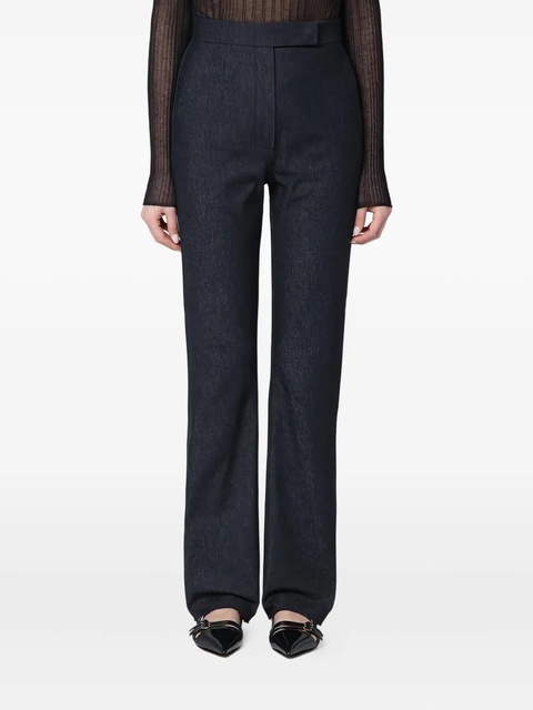 Max Mara cotton straight-leg trousers - Blue - zdjęcie produktu nr 1
