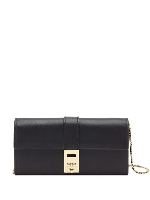 Ferragamo Hug leather chain wallet - Black - zdjęcie produktu nr 1