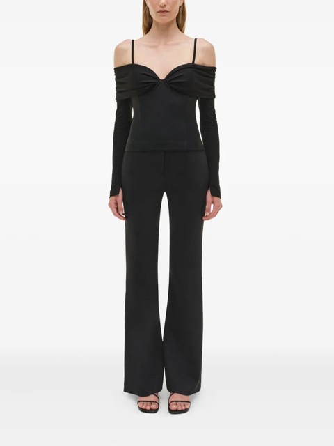 Simkhai draped off-shoulder top - Black - zdjęcie produktu nr 2