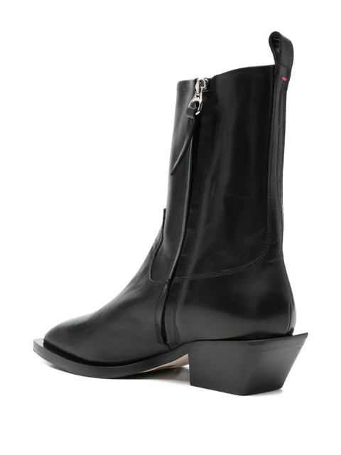 Aeyde 45mm Luis calf leather boots - Black - zdjęcie produktu nr 2