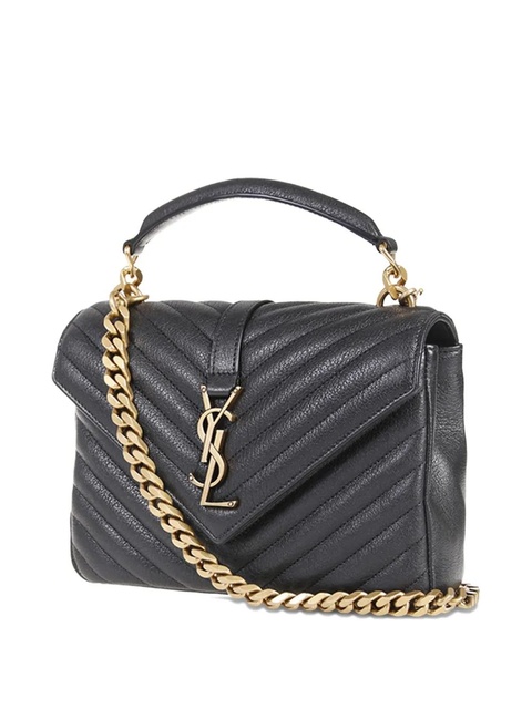 Saint Laurent medium College logo-appliqué tote bag - Black - zdjęcie produktu nr 2