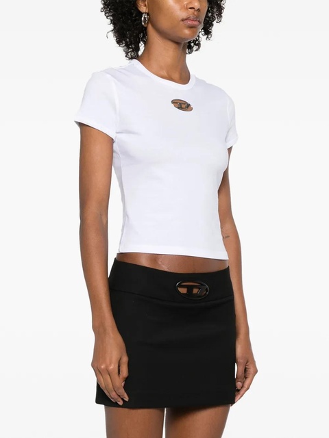 Diesel T-Uncutie-Long-Od T-shirt - White - zdjęcie produktu nr 2