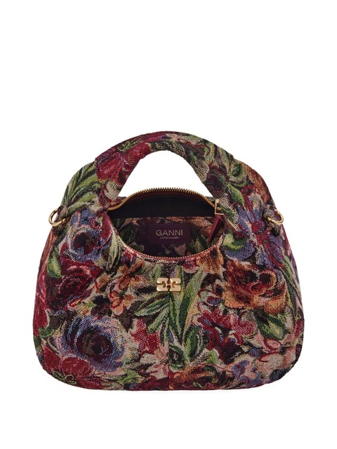 GANNI tapestry floral mini bag - Red - zdjęcie produktu nr 2