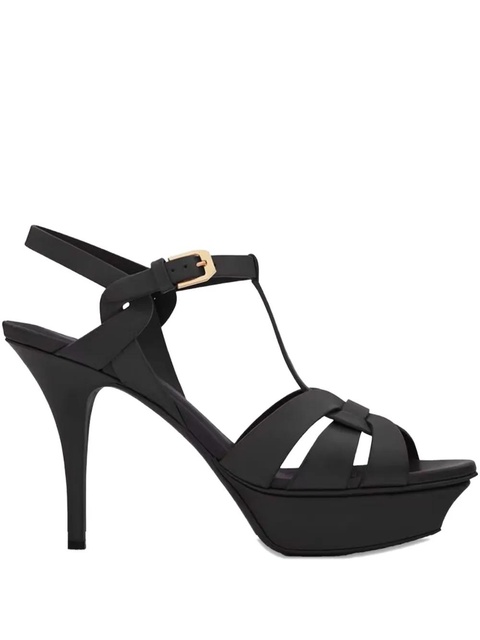 Saint Laurent 105mm Tribute heeled sandals - Black - zdjęcie produktu nr 2