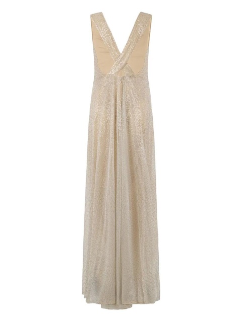 Valentino Garavani v-neck sleeveless maxi dress - Neutrals - zdjęcie produktu nr 1