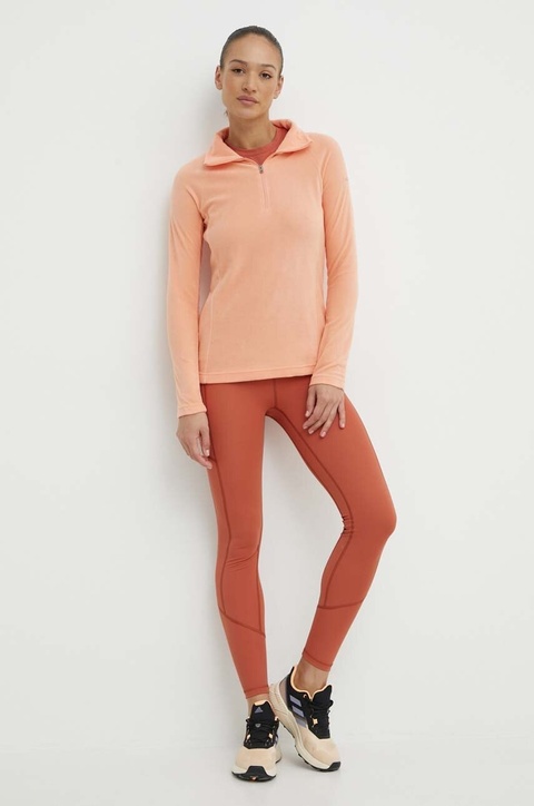 Mammut legginsy sportowe Massone damskie kolor różowy gładkie - zdjęcie produktu nr 2