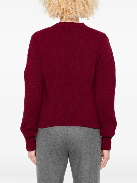 Moncler round-neck sweater - Red - zdjęcie produktu nr 2