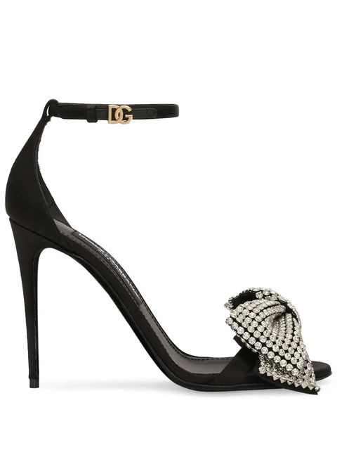 Dolce & Gabbana 105mm rhinestone sandals - Black - zdjęcie produktu nr 1