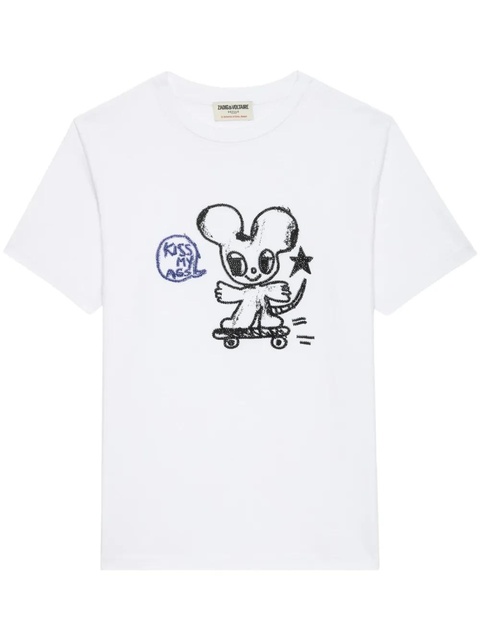 Zadig&Voltaire Edwin Happy Mouse t-shirt - White - zdjęcie produktu nr 1