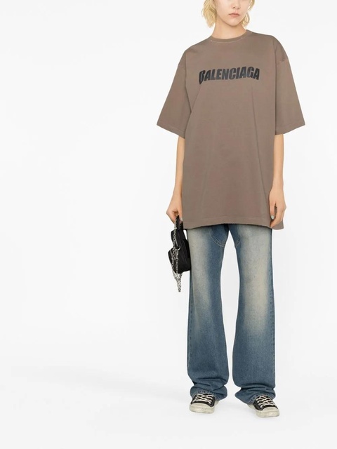 Balenciaga Caps cotton T-shirt - Brown - zdjęcie produktu nr 2