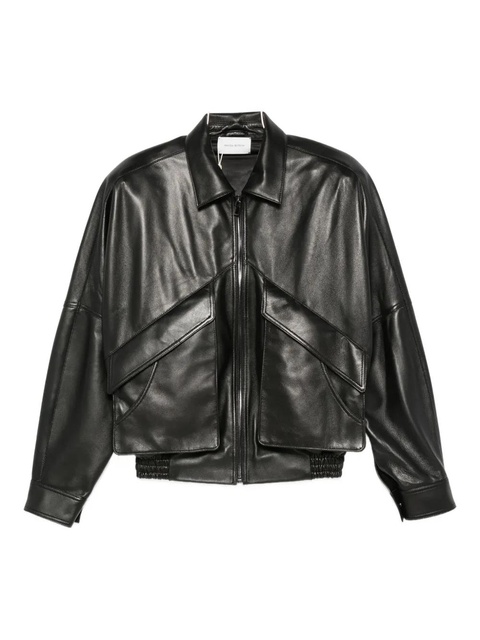 Magda Butrym zip leather jacket - Black - zdjęcie produktu nr 1