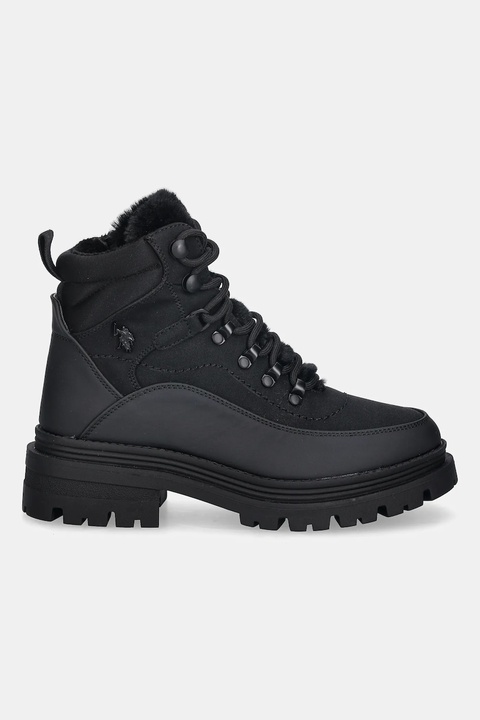 U.S. Polo Assn. botki ALICYA001A damskie kolor czarny na płaskim obcasie ocieplone ALICYA001W/EHY2 - zdjęcie produktu nr 2