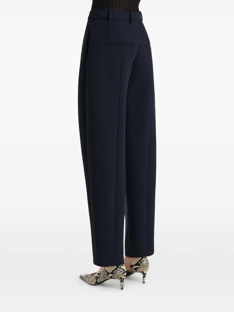 KHAITE button-detail pleated trousers - Blue - zdjęcie produktu nr 2