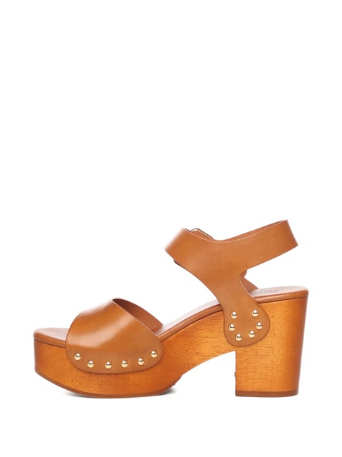 Chloé 80mm leather sandals - Yellow - zdjęcie produktu nr 2