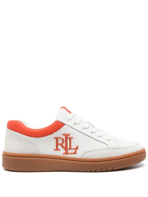 Lauren Ralph Lauren embossed-logo sneakers - White - zdjęcie produktu nr 1