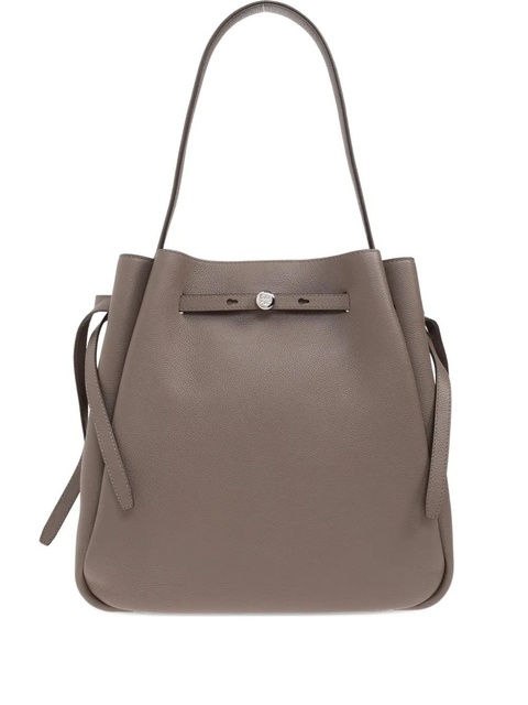 Tory Burch large Romy leather bucket bag - Brown - zdjęcie produktu nr 1