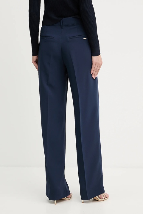 Guess spodnie THEOLINE damskie kolor granatowy szerokie high waist W5YB08 WGHC2 - zdjęcie produktu nr 2