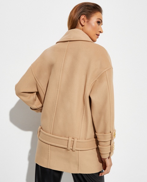 BALMAIN - Dwurzędowa kurtka z wełny - zdjęcie produktu nr 1