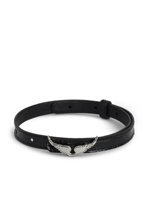 Zadig&Voltaire Rock leather bracelet - Black - zdjęcie produktu nr 2