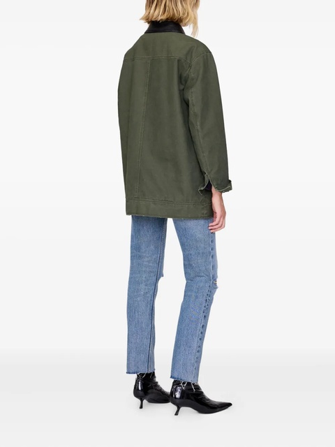 ANINE BING Sean patch-pocket military jacket - Green - zdjęcie produktu nr 2