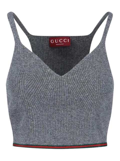 Gucci felted tank top - Grey - zdjęcie produktu nr 1