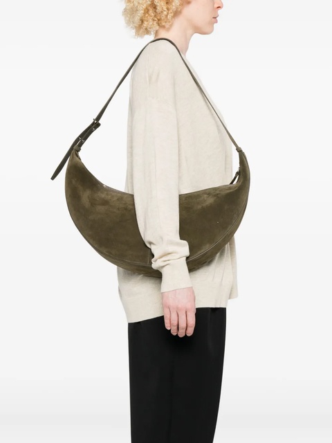Proenza Schouler Slide suede shoulder bag - Green - zdjęcie produktu nr 2