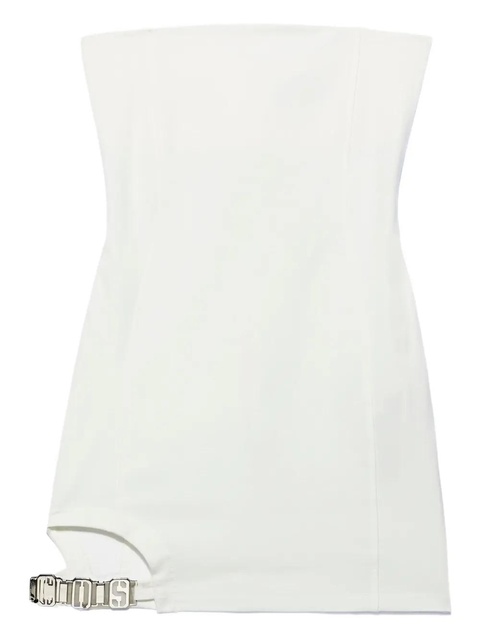 GCDS logo-plaque mini dress - White - zdjęcie produktu nr 1