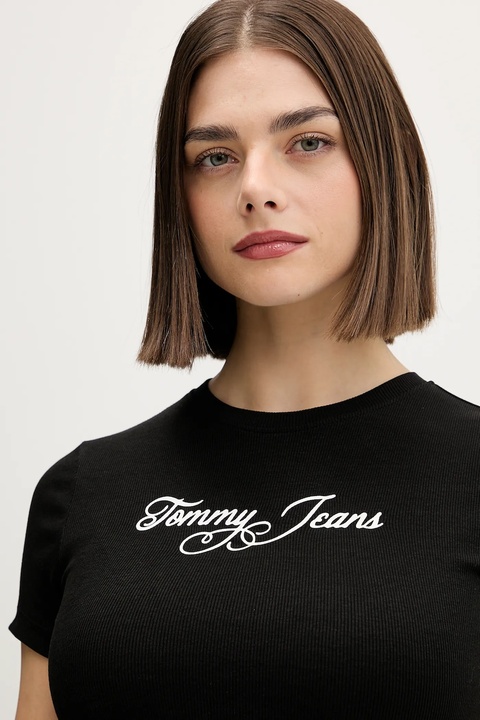 Tommy Jeans t-shirt damski kolor czarny DW0DW21838 - zdjęcie produktu nr 1