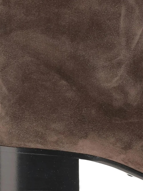 KHAITE suede ankle boots - Brown - zdjęcie produktu nr 2