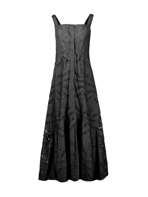 Charo Ruiz Ibiza Nissy embroidered maxi dress - Black - zdjęcie produktu nr 1