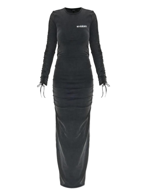 MISBHV long-sleeve drawstring maxi dress - Grey - zdjęcie produktu nr 1
