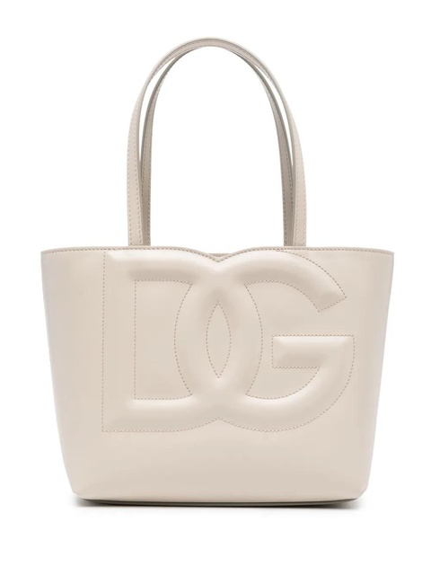 Dolce & Gabbana small DG logo leather tote bag - Neutrals - zdjęcie produktu nr 1