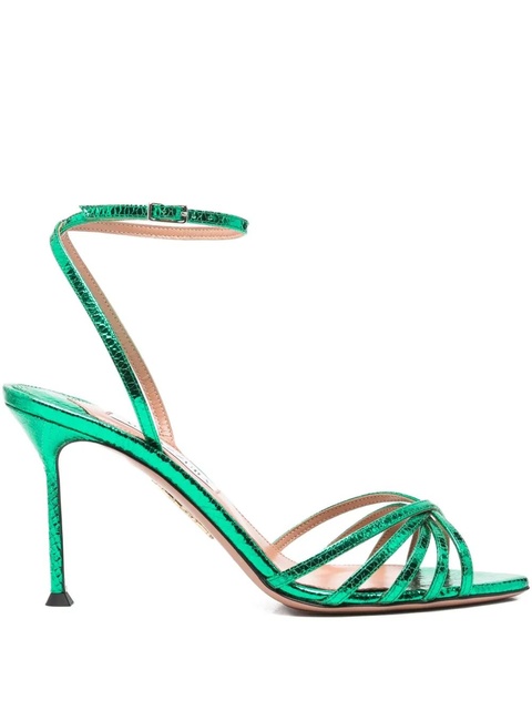 Aquazzura 85mm pointed-toe sandals - Green - zdjęcie produktu nr 2