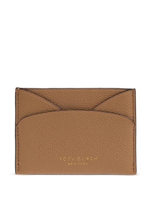 Tory Burch Romy leather card holder - Brown - zdjęcie produktu nr 1