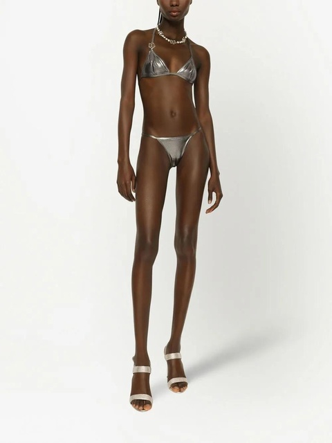 Dolce & Gabbana KIM DOLCE&GABBANA DG-logo triangle bikini - Silver - zdjęcie produktu nr 1