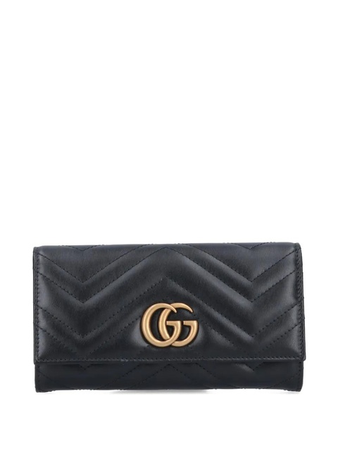 Gucci quilted logo-lettering wallet - Black - zdjęcie produktu nr 1