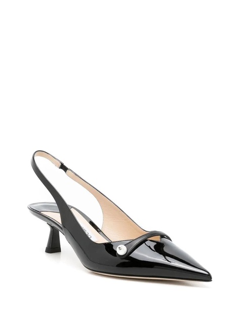 Jimmy Choo Amita 65mm leather pumps - Black - zdjęcie produktu nr 2
