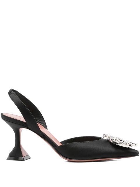 Amina Muaddi 105mm embellished heeled pumps - Black - zdjęcie produktu nr 1
