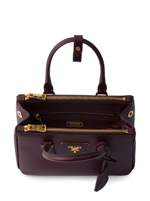 Prada Galleria Saffiano-leather top-handle mini bag - Red - zdjęcie produktu nr 1