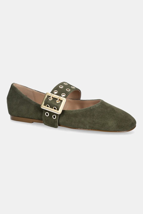 Steve Madden baleriny zamszowe Atlantica kolor zielony 11004770 - zdjęcie produktu nr 1