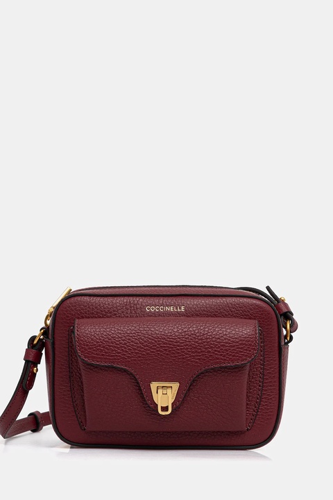 Coccinelle torebka skórzana kolor bordowy E1 MF6 55 04 01 - zdjęcie produktu nr 1