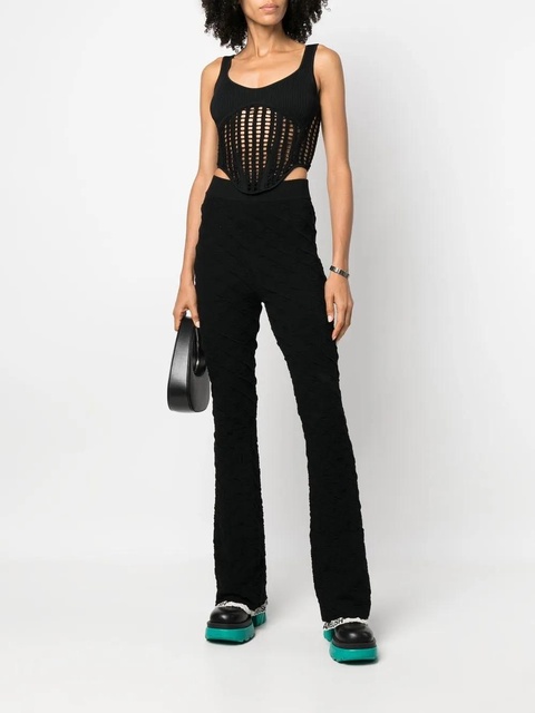AMBUSH monogram flared trousers - Black - zdjęcie produktu nr 2