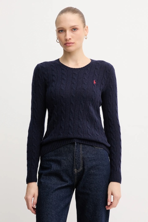 Polo Ralph Lauren sweter damski kolor granatowy lekki 211971865 - zdjęcie produktu nr 1