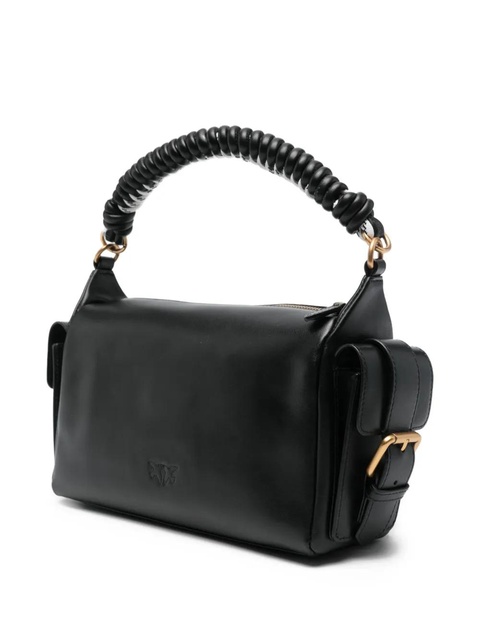 PINKO braided-handle pocket tote bag - Black - zdjęcie produktu nr 2