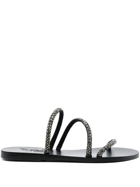 Ancient Greek Sandals Polytimi crystal-embellished sandals - Black - zdjęcie produktu nr 1