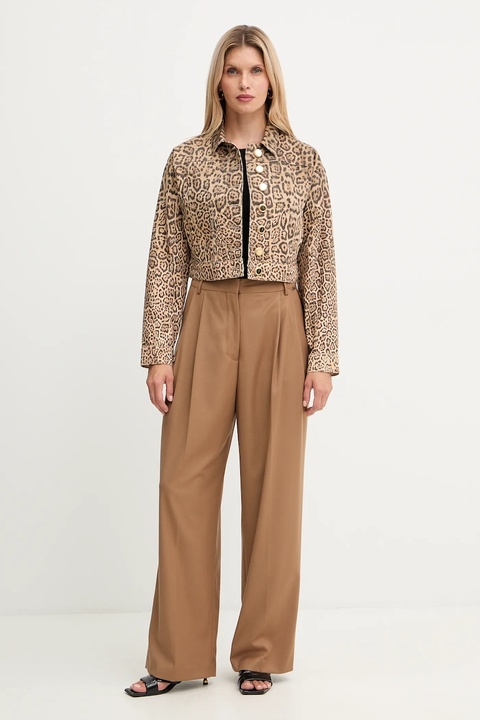 Marciano Guess kurtka jeansowa EDDA kolor brązowy przejściowa 5YGN14 7362A - zdjęcie produktu nr 2